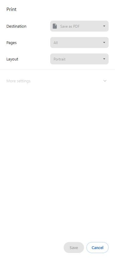 image of save as PDF